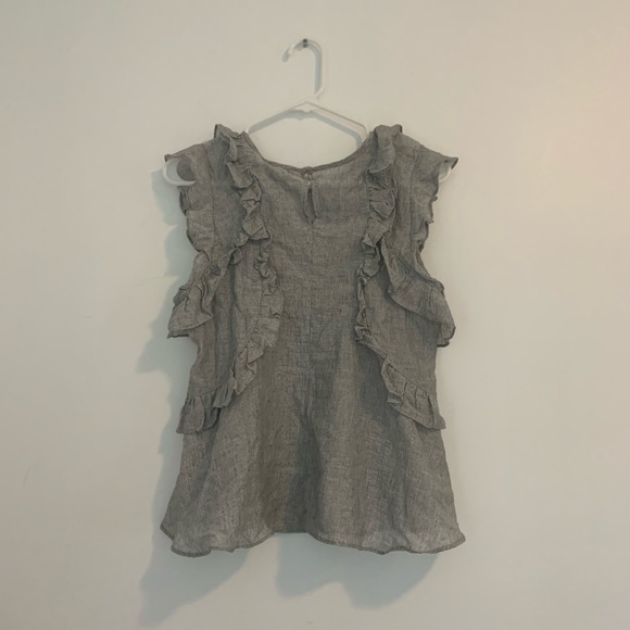 NWT greylin striped ruffle top small - Picture 6 of 8